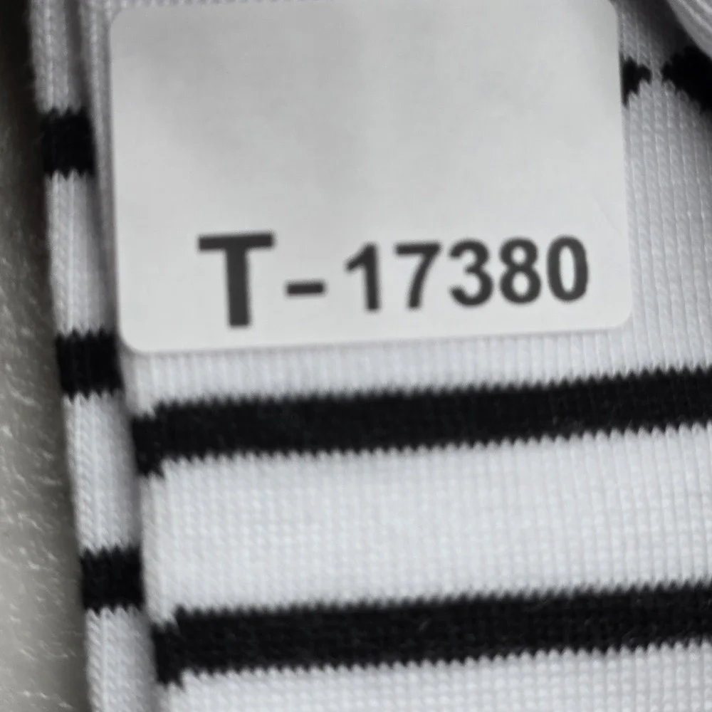 ACDC Men Socks ONE‎ SIZE White Black Striped Knit NWT